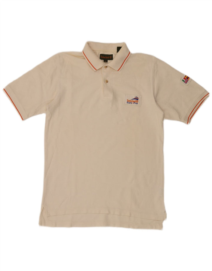 Timberland Polo Hombre Algodón Rayas Beige Pequeño