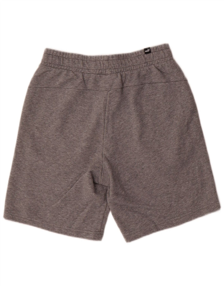 Puma Pantalones cortos deportivos para hombre pequeños grises moteados
