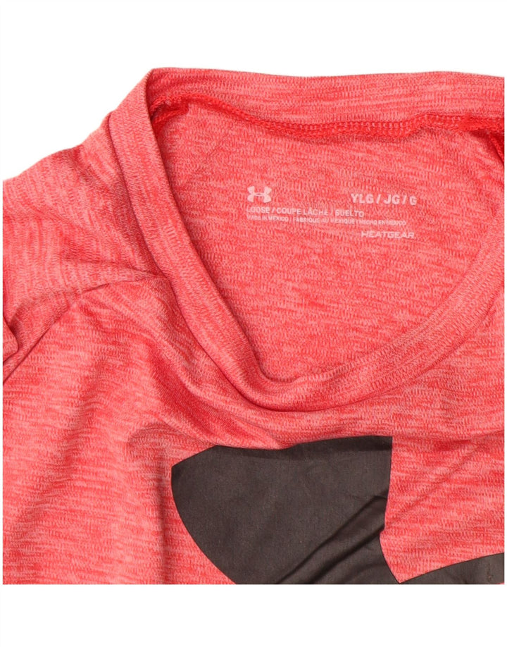 UNDER ARMOUR Camiseta gráfica Heat Gear para niños 11-12 años Grande Rojo