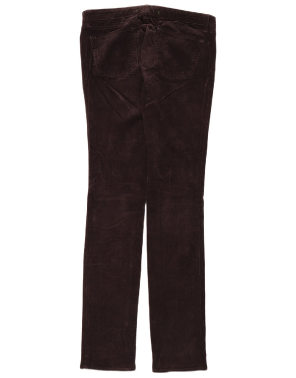 J Brand Pantalones de pana ajustados para mujer W31 L34 Algodón burdeos