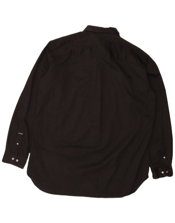 Camisa Gas Hombre 2XL Algodón Negro