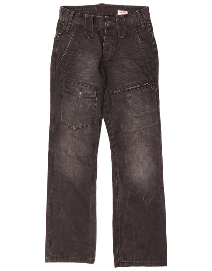 Jack & Jones Vaqueros rectos cargo para hombre W28 L32 Algodón gris