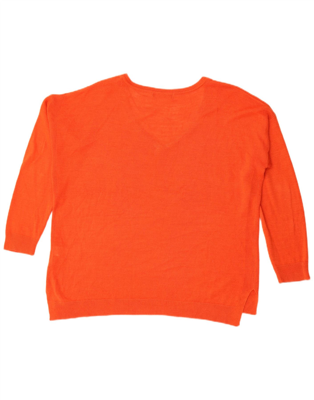 Marks & Spencer Jersey extragrande con cuello en V para mujer UK 44 Grande Naranja