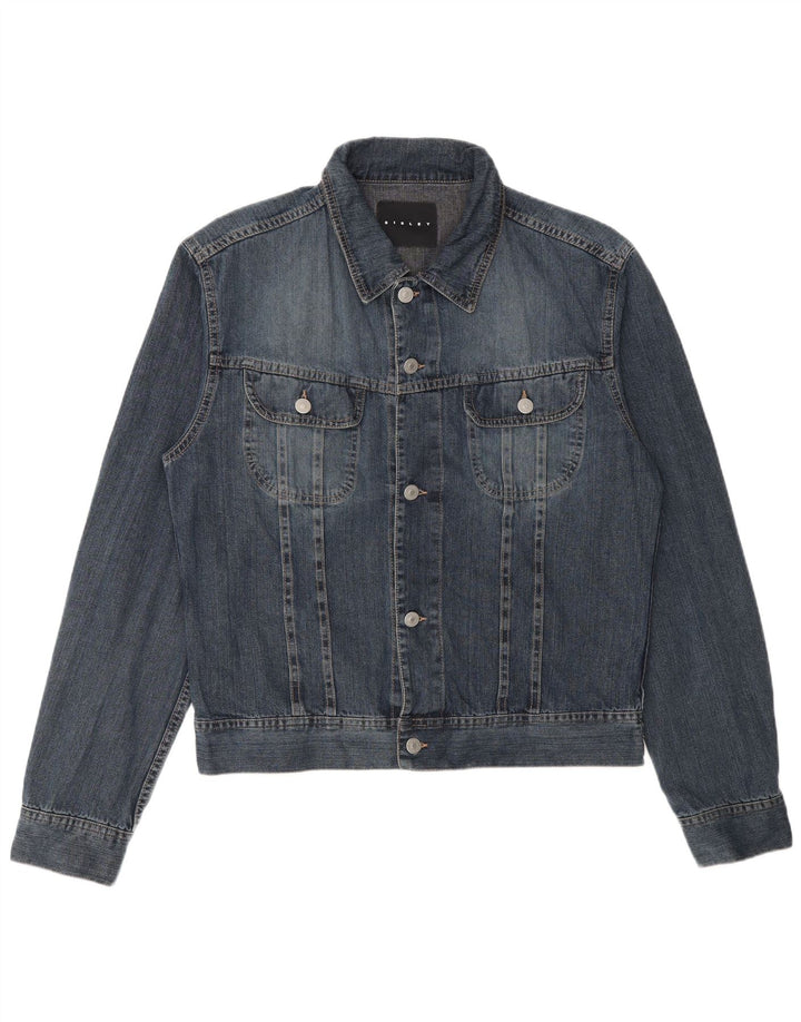 Sisley Chaqueta vaquera para hombre UK 40 Large Algodón azul