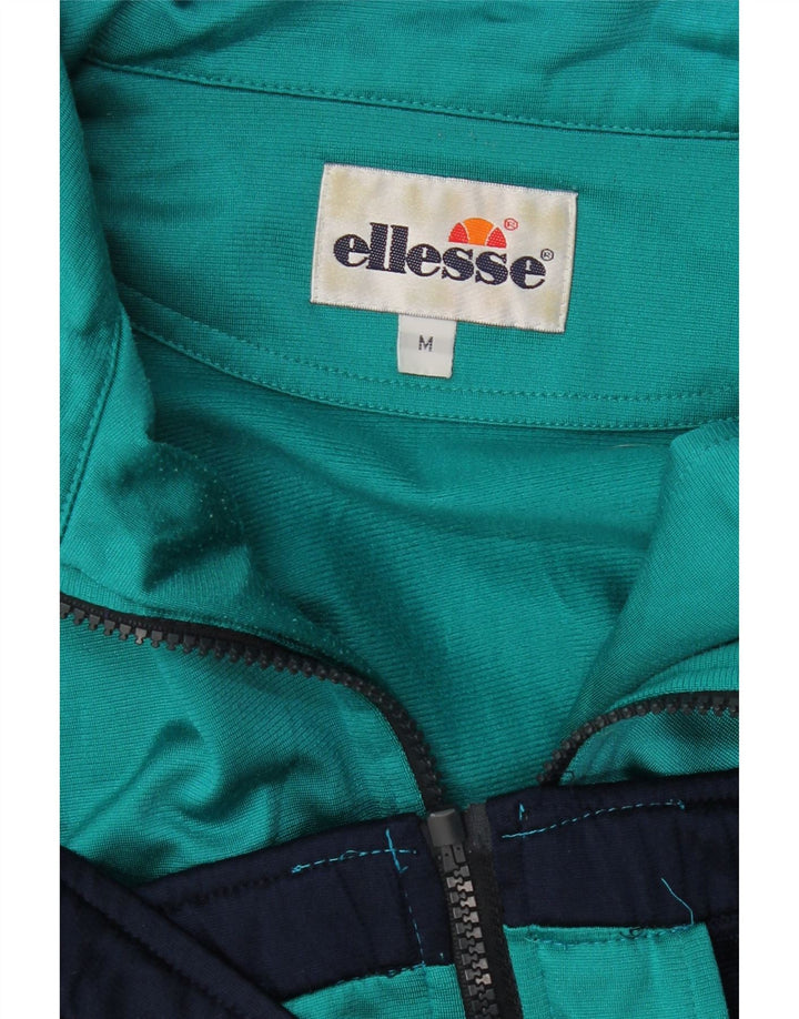 ELLESSE Chaqueta de chándal para hombre con bloques de color azul marino mediano