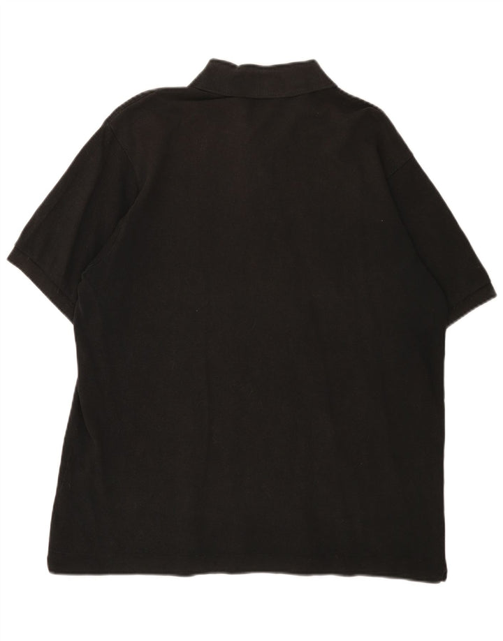 LACOSTE Polo para hombre talla 5 grande algodón negro