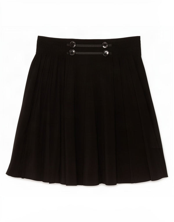Zara Mujer Falda Acampanada Mediana W28 Gris