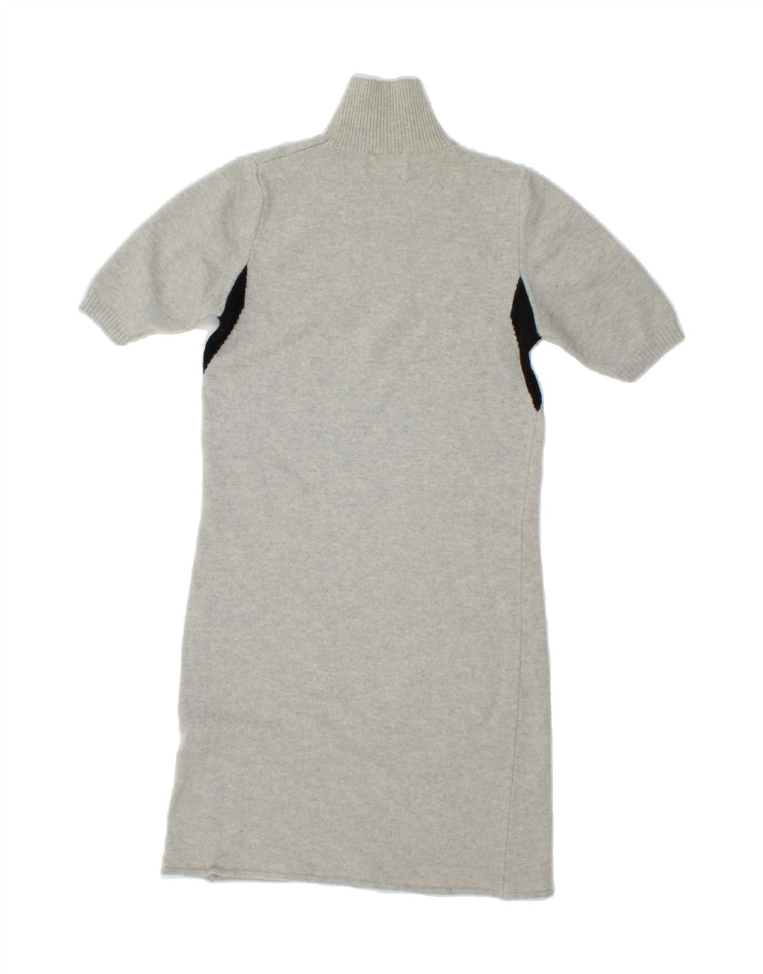 REFRIGIWEAR Womens Jumper Dress UK 12 Medium Grey Colourblock Wool Vintage Refrigiwear and Second-Hand Refrigiwear from Messina Hembry 