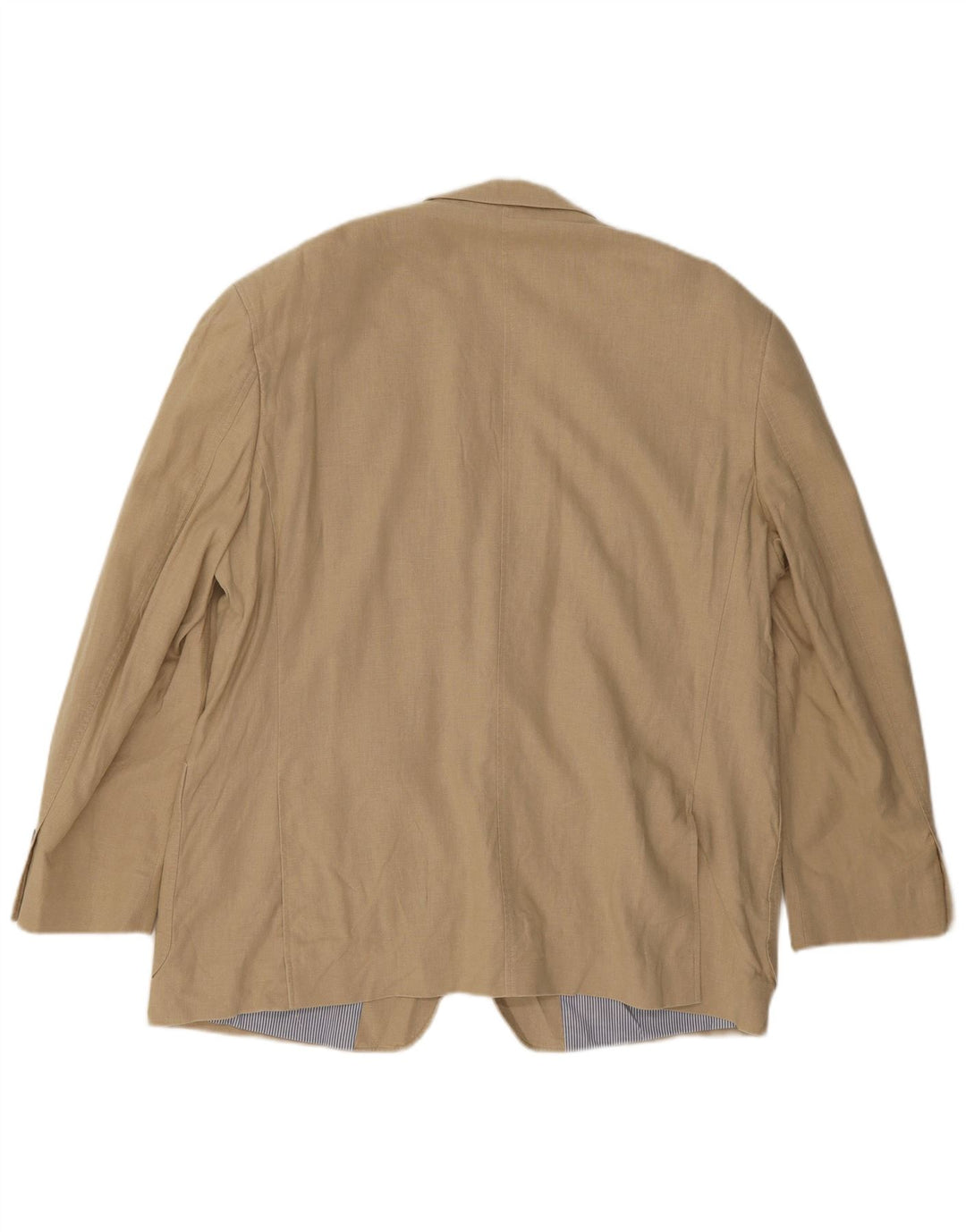 Marks & Spencer Chaqueta tipo blazer de 2 botones para hombre UK 40 Large Beige Linen