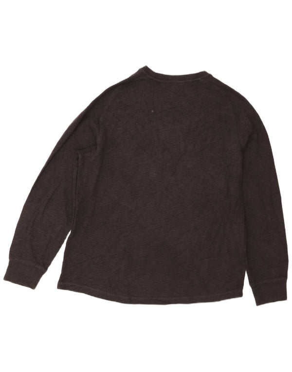 Eddie Bauer Camiseta Hombre Manga Larga XL Algodón Negro