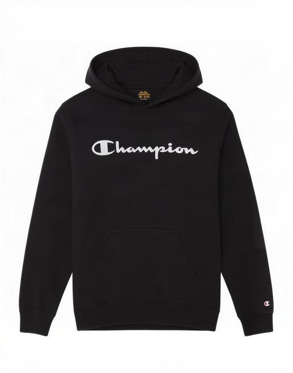 Champion Sudadera Con Capucha Gráfica Para Hombre Jersey De Algodón Negro Mediano