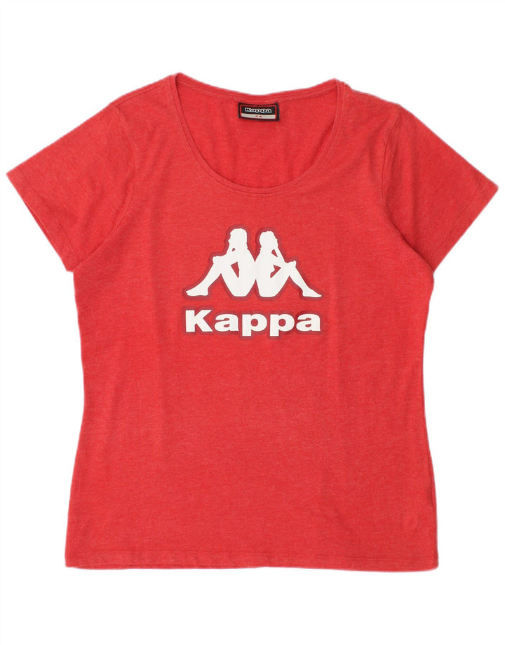 Camiseta Kappa Mujer Graphic Top IT 44 Medium Rojo Algodón