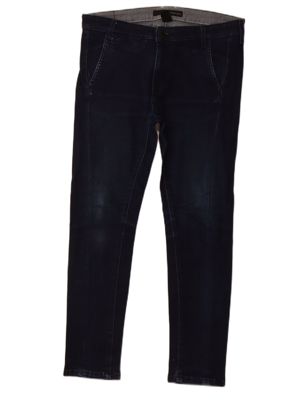 Vaqueros Calvin Klein Slouchy Crop Slim para mujer W26 L25 Azul marino