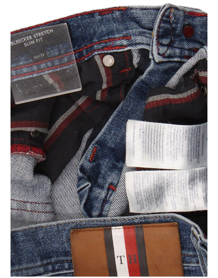 Tommy Hilfiger Vaqueros ajustados Bleecker para hombre W32 L32 Algodón azul