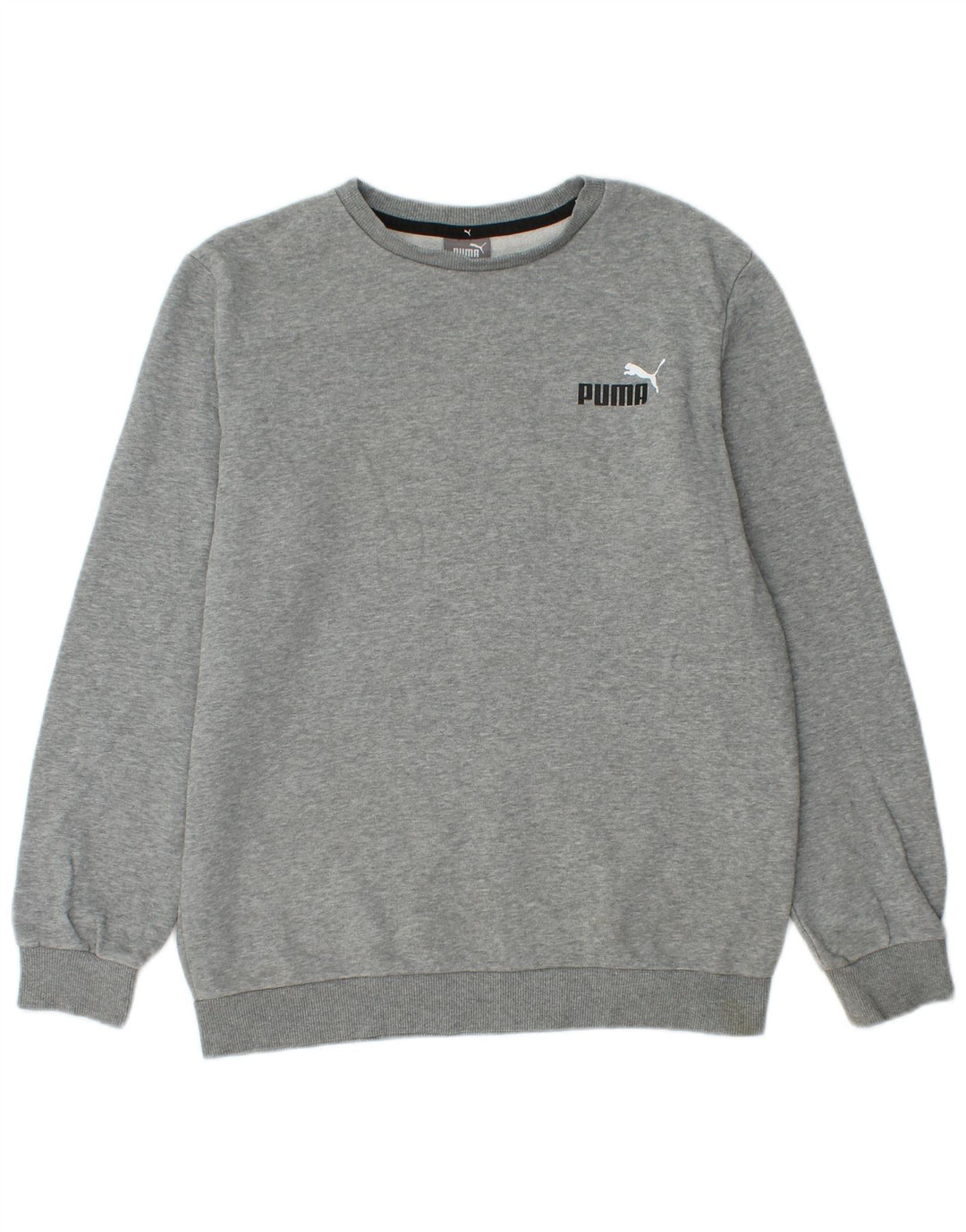 Puma Hombre Sudadera Jumper Small Gris Moteado Algodón