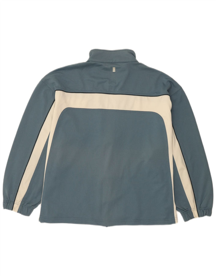 Fila Mens Loose Fit Chándal Top Chaqueta Grande Azul Colorblock Poliéster