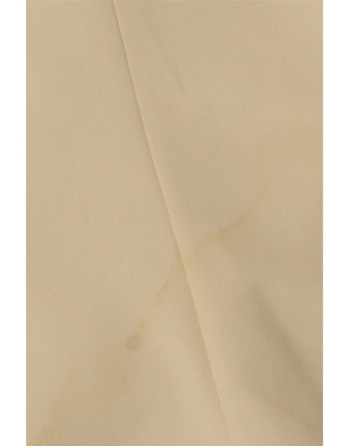 Zara Mujer Chaqueta Blazer De Doble Botonadura UK 14 XL Poliéster Blanco Roto