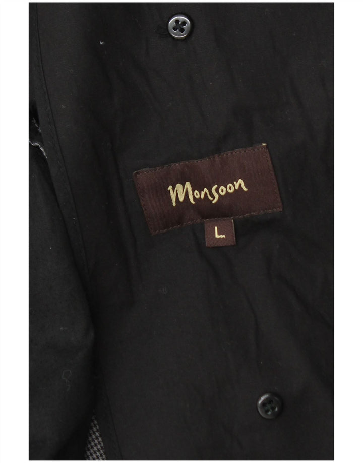 Monsoon Chaquetón para hombre UK 40 Large Algodón negro