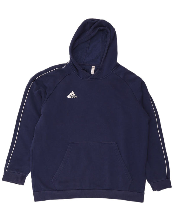 Adidas Hombre Sudadera con capucha Jumper 2XL Azul Marino Algodón