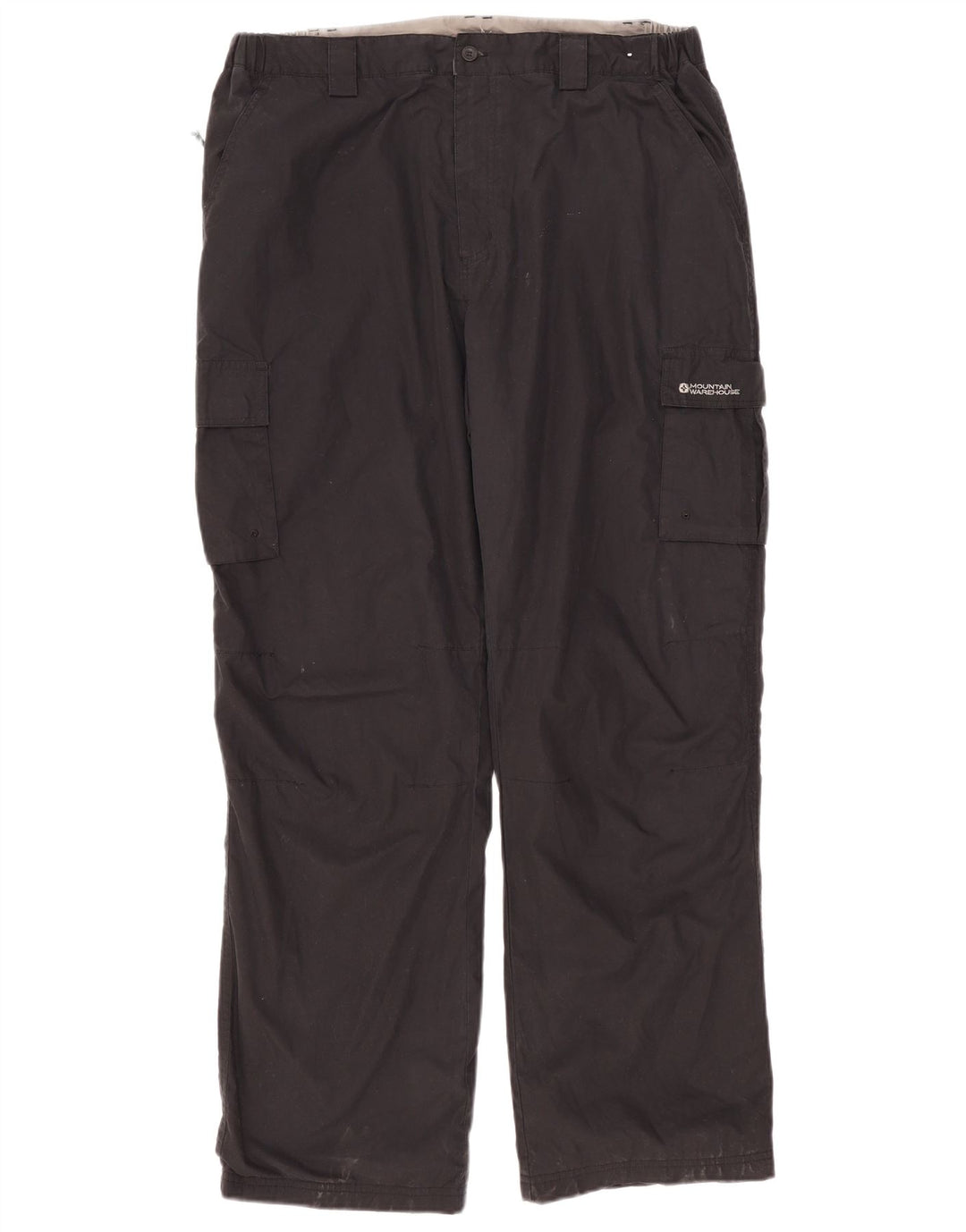 MOUNTAIN WAREHOUSE Pantalón cargo recto para hombre W38 L32 Poliéster negro