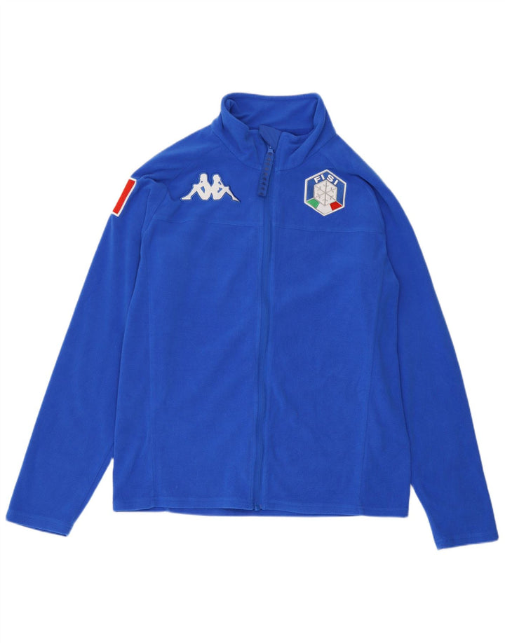 Kappa Mujer Gara Graphic Fleece Jacket UK 46 Grande Poliéster Azul
