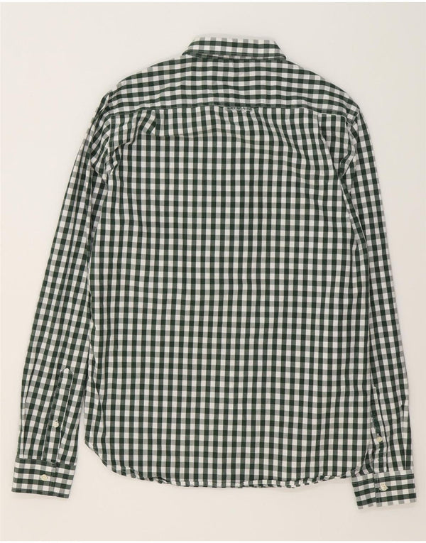 SUPERDRY Camisa Hombre XL Algodón Vichy Verde