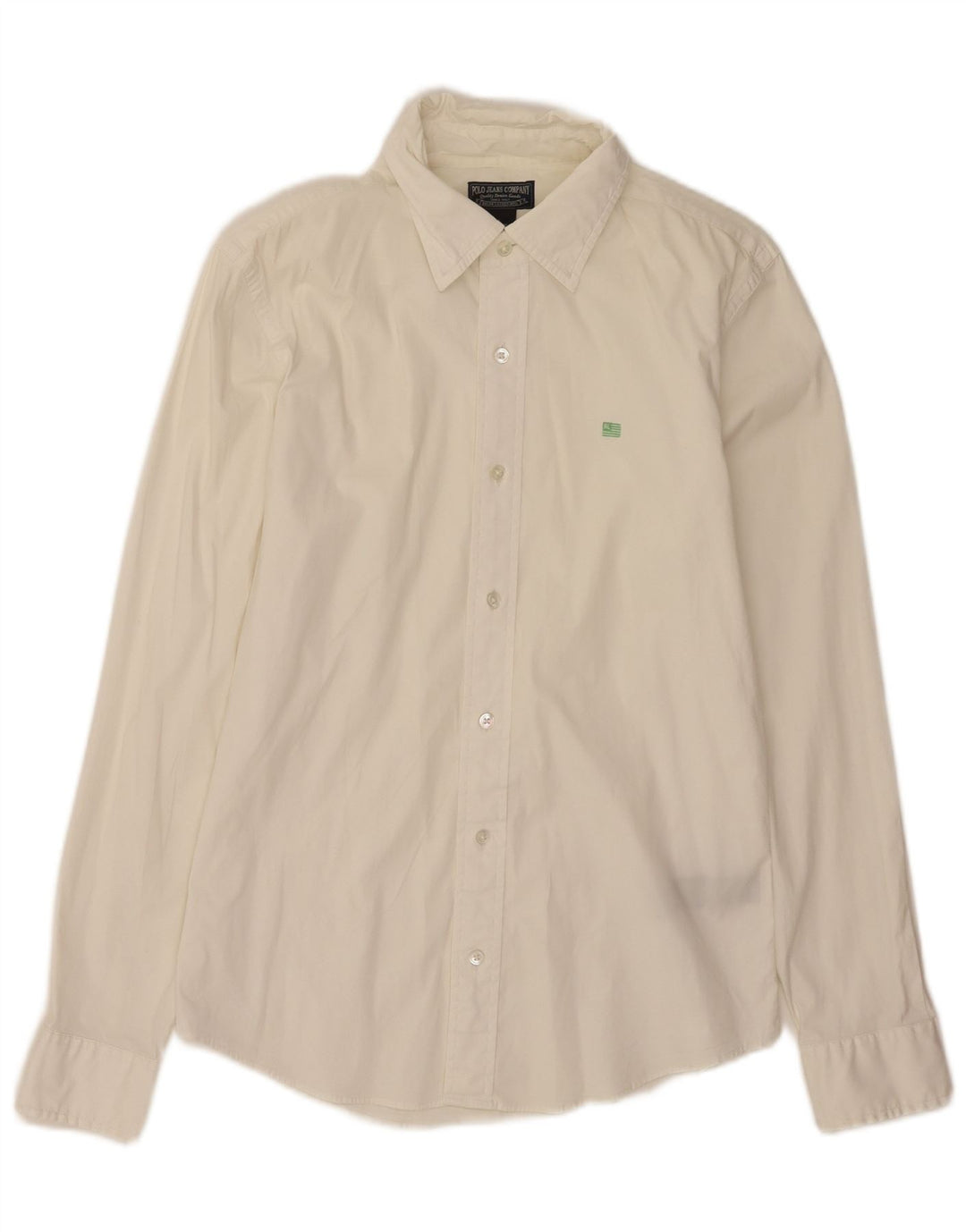 Camisa Ralph Lauren Hombre Pequeña Algodón Blanco