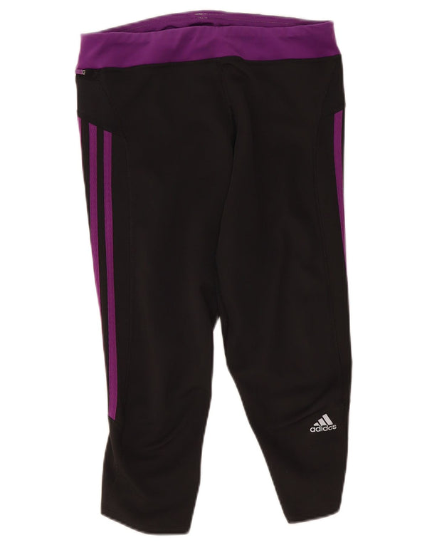 Adidas Leggings Capri Climalite para mujer Reino Unido 12 Mediano Negro Colorblock