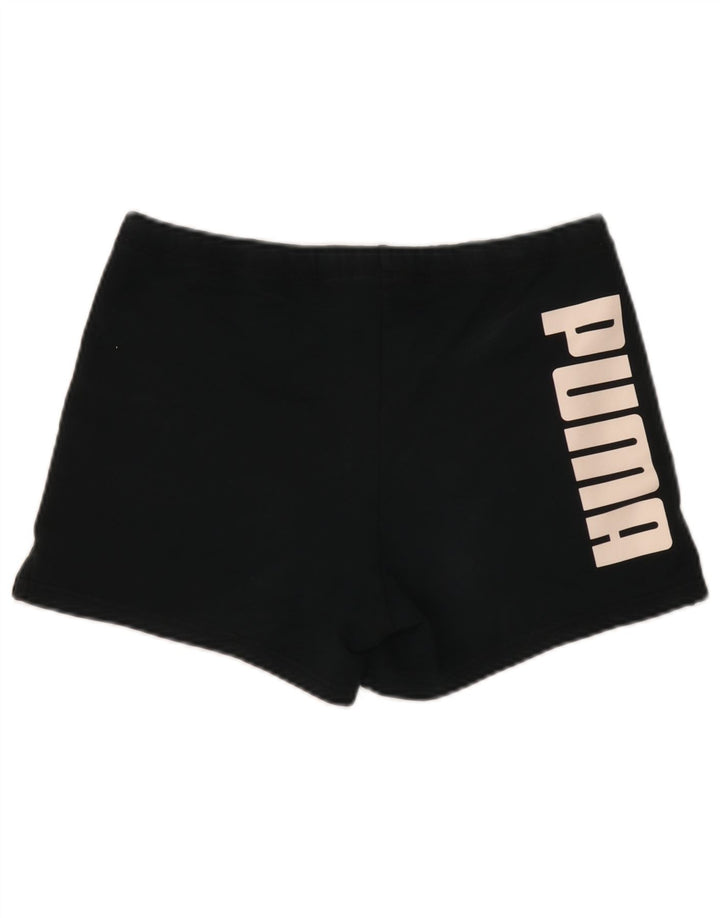 Puma Pantalones cortos deportivos gráficos para mujer UK 8 Small Black
