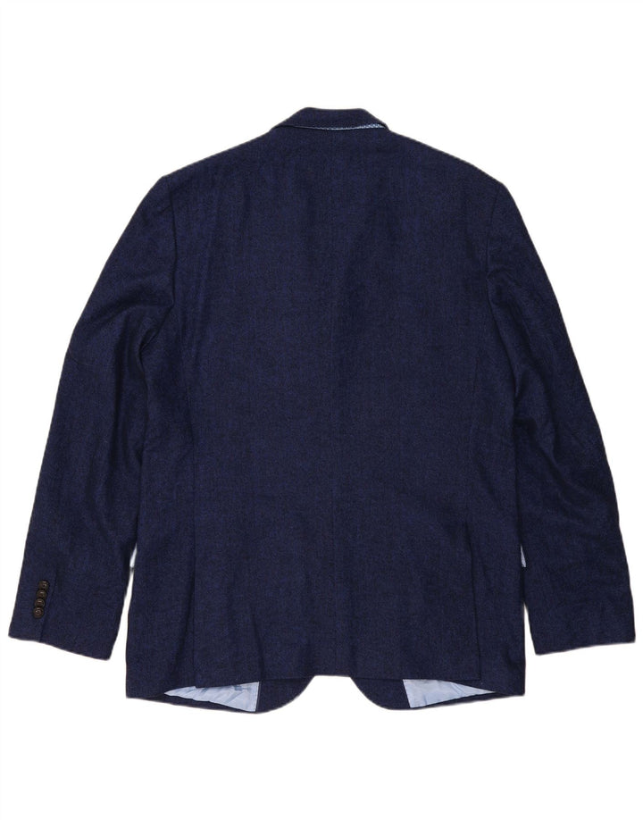 Marks & Spencer Chaqueta tipo blazer de 2 botones para hombre UK 44 XL Azul marino Espiga