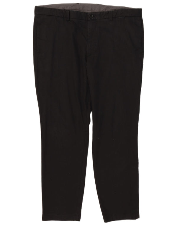 Hugo Boss Mens Slim Chino Pantalones W40 L28 Algodón Negro