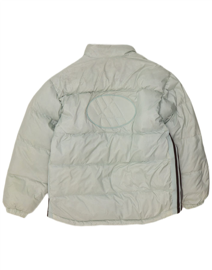 Adidas Chaqueta acolchada gráfica para hombre Reino Unido 40 Poliéster azul grande