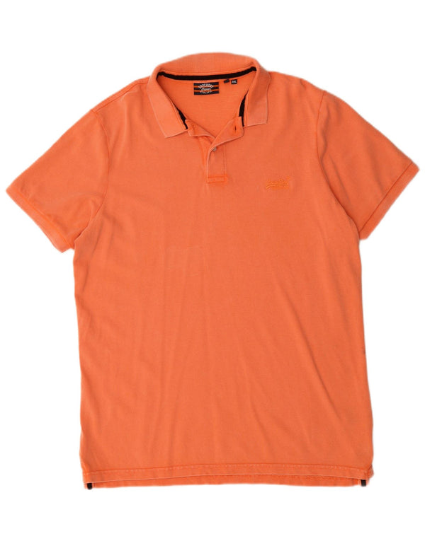 Superdry Polo para hombre 3XL Algodón naranja