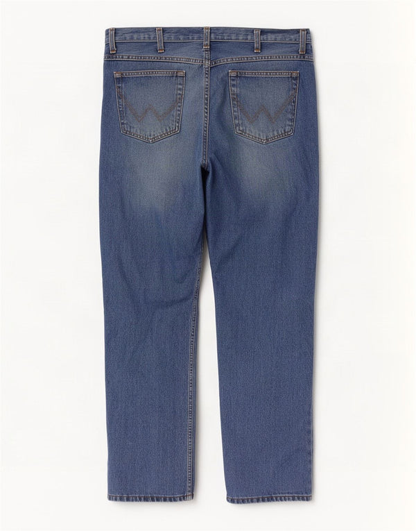 Wrangler Vaqueros rectos Texas para hombre W40 L32 Algodón azul