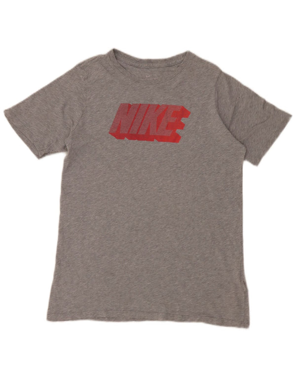 Nike Camiseta gráfica para niña 13-14 años XL Algodón moteado gris