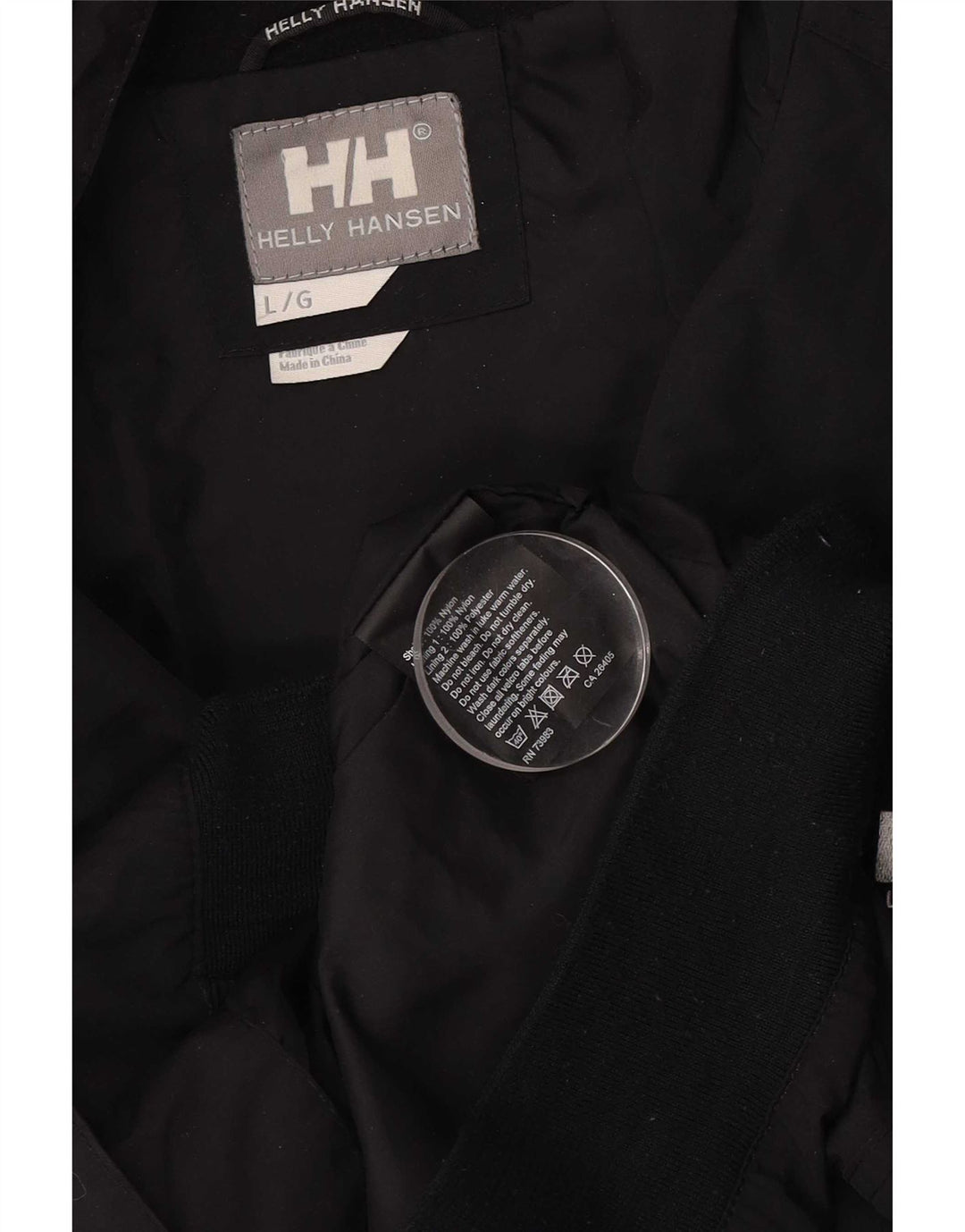 Helly Hansen Chaqueta Bomber para Hombre UK 40 Large Nylon Negro