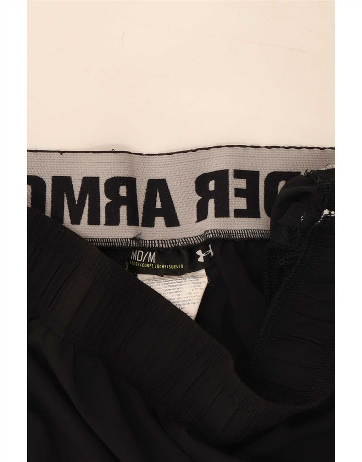 Under Armour Shorts deportivos con gráficos para hombre, color negro mediano