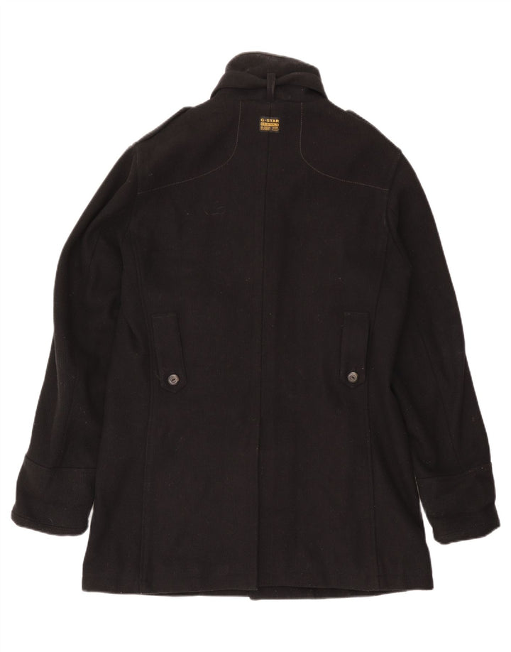 G-STAR Abrigo militar para hombre UK 40 Large Lana negra