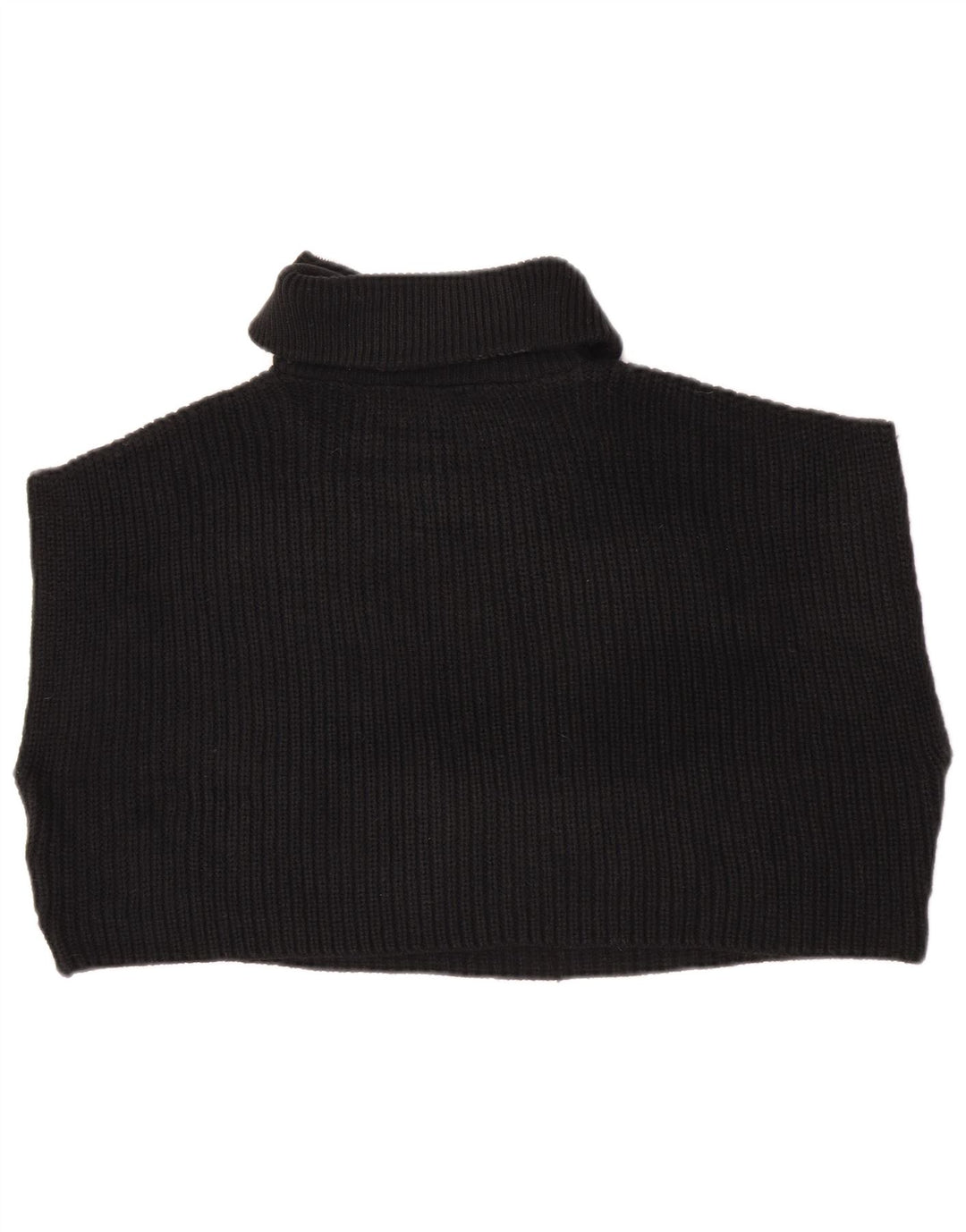 Zara Camiseta sin mangas con cuello y cremallera extragrande para mujer UK 44 Medium Black