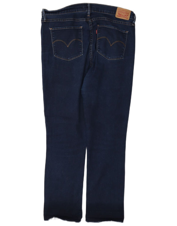 Levi's Mujer 724 Vaqueros Rectos De Tiro Alto W33 L28 Algodón Azul
