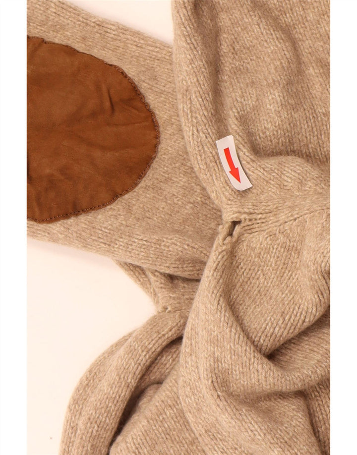 Massimo Dutti Jersey Niño Cuello Botones 11-12 Años Medio Beige