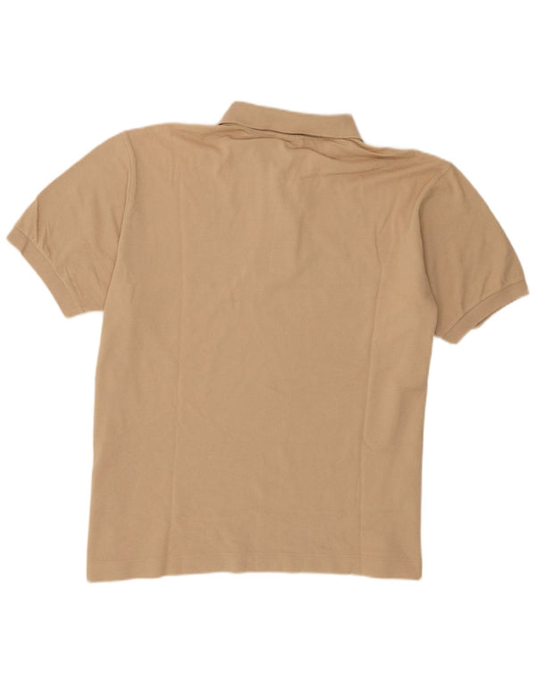 Polo Lacoste para hombre talla 7 2XL algodón beige