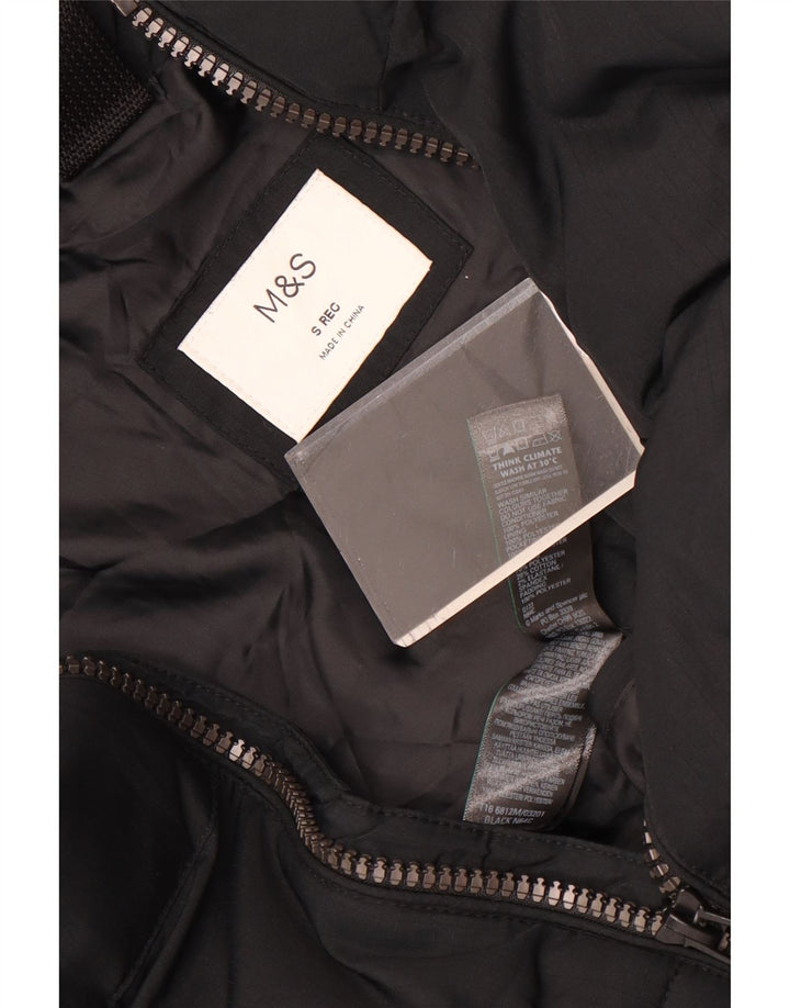 Marks & Spencer Chaqueta acolchada para hombre UK 36 Small Poliéster negro