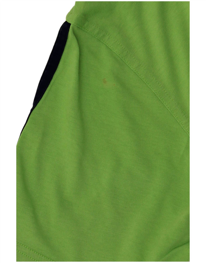 ADIDAS Camiseta gráfica Climalite para hombre Top Algodón verde medio