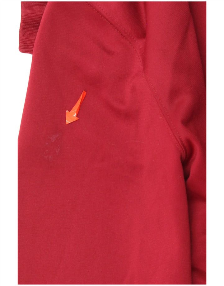 Carhartt - Sudadera con capucha y cremallera para mujer, talla 40, poliéster rojo grande