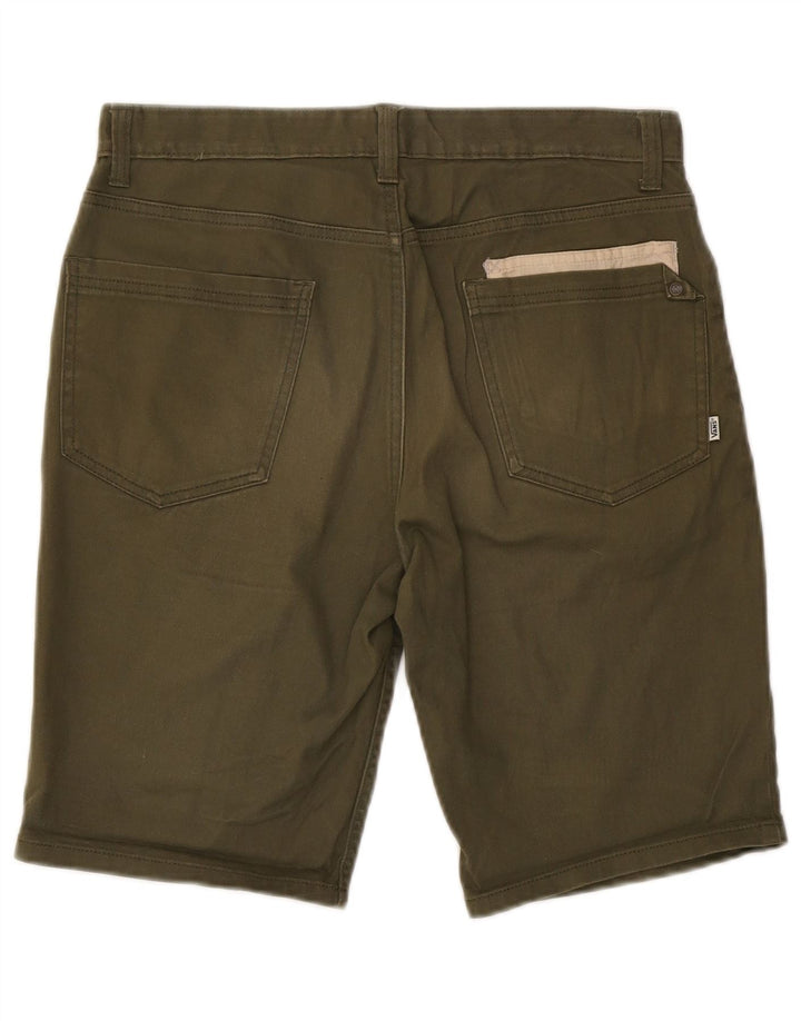 Vans Hombre Pantalones Cortos Casuales W30 Algodón Caqui Medio