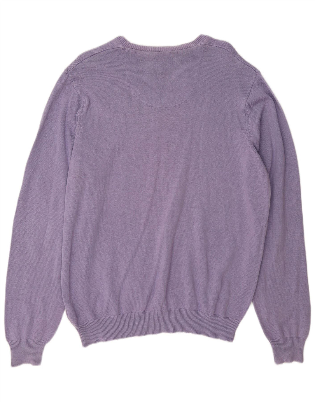 Marks & Spencer Suéter tipo jersey con cuello barco en azul Harbor para hombre, talla grande, color morado