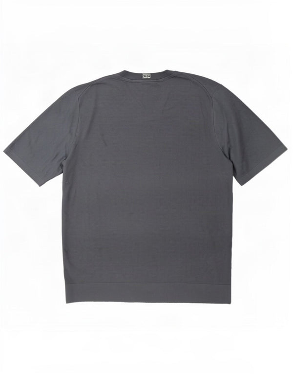 Cos Camiseta regular para hombre Top Seda azul medio