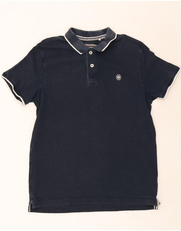 Polo de hombre Fat Face de algodón azul marino mediano