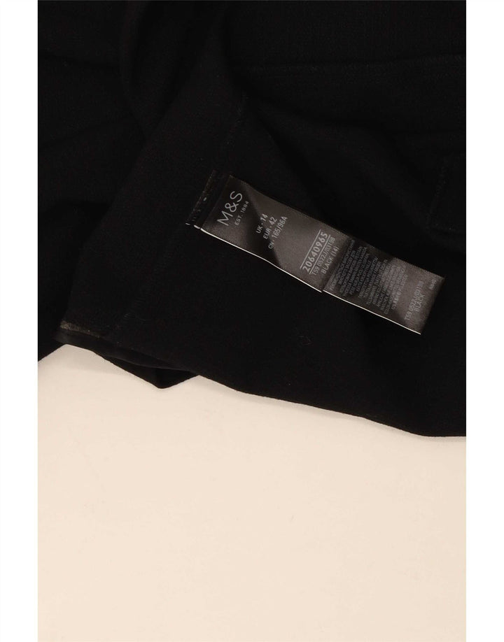 Marks & Spencer Chaqueta tipo blazer abierta para mujer UK 44 Grande Poliéster negro